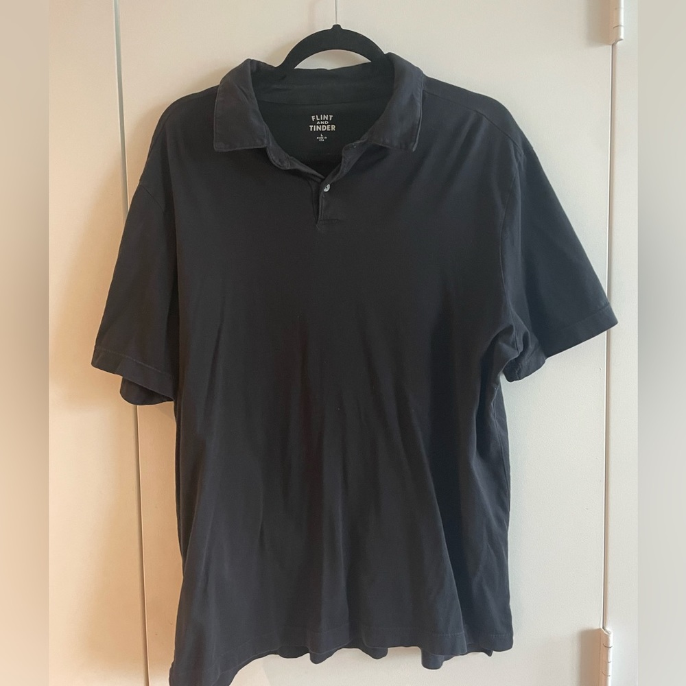 Flint and Tinder Black Polo Shirt - Large